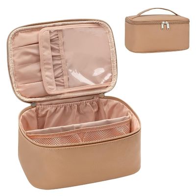 Handwasch-Beauty-Essentials-Etui mit 3 Fächern, perfekter Organizer für Kosmetika, Toilettenartikel und persönliche Gegenstände