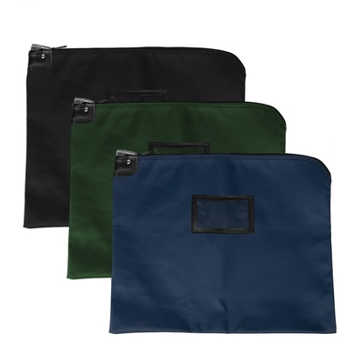 LAMINATED NYLON HIPAA LOCKING Courier BAGS mit Kartenhalter - 19W x 15H - bereit zum Versand