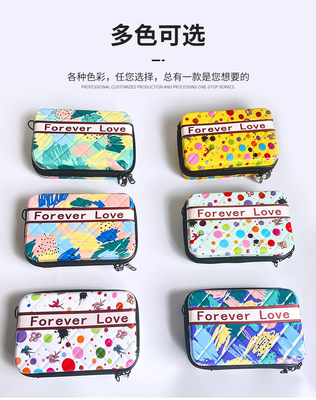 ASB+PC MATERIAL PORTABLE HARD SHELL MAKEUP BAG EINE Schulter PORTABLE Lagertasche mit HAND Geschenk-Box FESTIVAL Jährliches Treffen