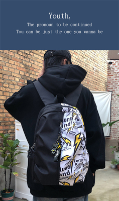 FASHION COLOR SPLICING NEW Casual Rucksack Junior High School Student Tasche Multifunktionale große Kapazität Tasche