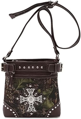 Verkleidung Strass Kreuze Pistole Buckle Western Crossbody Handtaschen Cowgirl Land gefüllte Handtasche Frauen Einfach Schulter