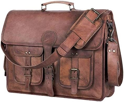 18 Zentimeter Lederbriefkasten Laptop Messenger Tasche Bester Computer Tasche Handgefertigte Taschen für Männer und Frauen