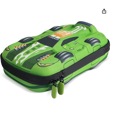 rockpapa Großer Sport-Rennwagen-Bleistiftkasten, Bleistiftetui, Aufbewahrungsbox für Schüler, Jungen, Teenager, Kinder, Mädchen