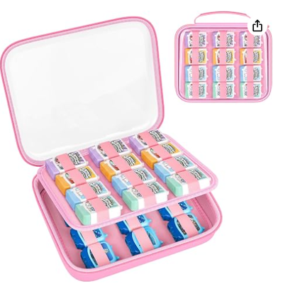 Hartschalen-Audiobuch 4er-Set, nur Hülle | Klare Deckel und EVA-Schale organisieren mehrere verpackte Figurensets für Ausstellungen und Reisen