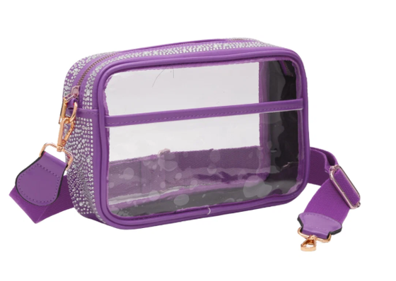 Coin Bag Mini Clutch with Secure Snap Lock Closure and Detachable Metal Chain Strap Perfect for Tigers Fans and Game Day
