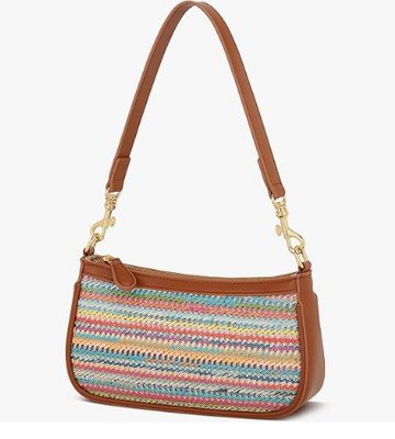 Kleine schwarze Geldbörse für Damen, süße Mini-Umhängetasche mit Reißverschluss | 2 abnehmbare Träger, Retro-Achseltaschen, klassische Umhängetasche, Handtasche für Damen