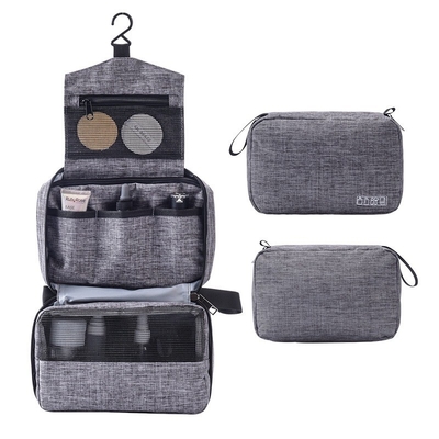 Polyester-Gewebe-Toilettenartikel-Wäsche-Taschen-Make-upspeicher der Reise-600D mit dem Zeichnen von 210D