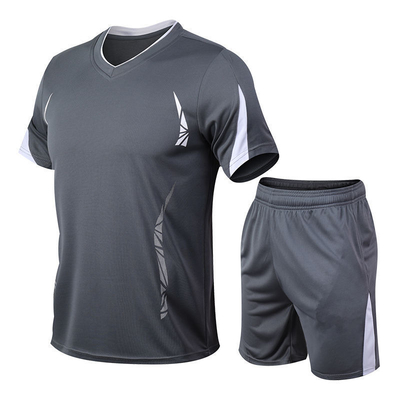 Der Sommer-Laufsportarten der Männer tragen T-Shirt des Kleiderkurzen ärmels der 5 Minute-schnelle Trockner