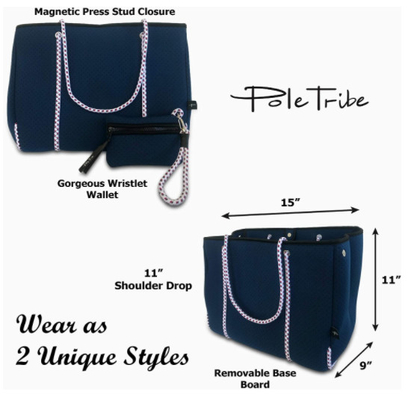 Frauen-großes Neopren Tote Bag Lightweight für Turnhallen-Strand-Reise