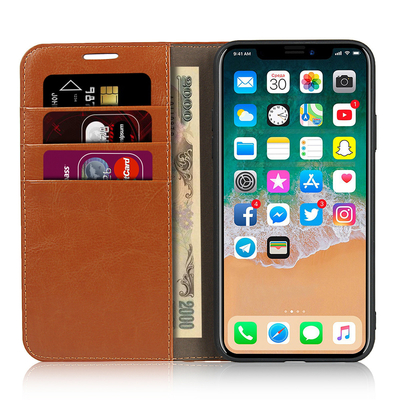 Iphone 13 lederner Telefon-Kasten PUs, lederner Geldbörsen-Kasten Samsungs S8