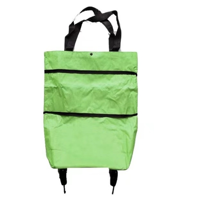 Faltende Einkaufstasche-Tote Wheel-Taschen-Größe des Gewebe-600D kann verlängern