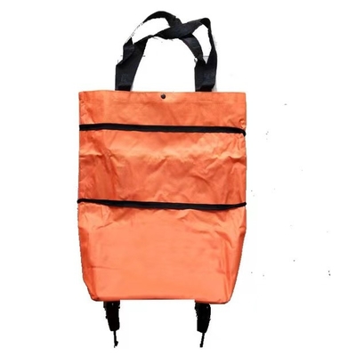 Faltende Einkaufstasche-Tote Wheel-Taschen-Größe des Gewebe-600D kann verlängern