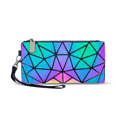 Fashion Geometry Ringer PU-Leder Tragetaschen Laser Farbwechsel