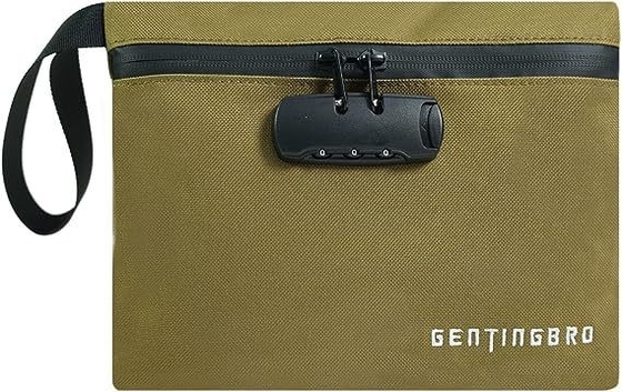 Geldbeutel mit Schloss KaAutoler feuer- und wasserdichtes Geldbeutel mit Reißverschluss feuerdichtes Safe Geldbeutel Locki