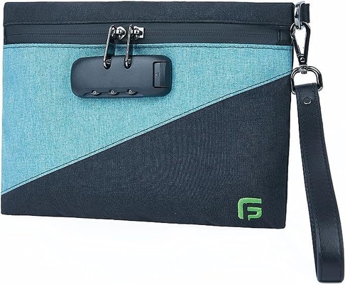 Geruchsschutzbeutel mit Kombinationsschloss, Kohlenstoffverkleidete Geruchsschutzbeutel 10,2 x 7,2 Zoll Medizinverschlussbeutel Reisetasche