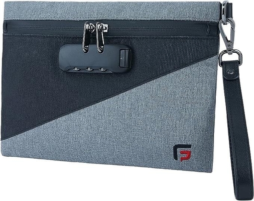 Geruchsschutzbeutel mit Kombinationsschloss, Kohlenstoffverkleidete Geruchsschutzbeutel 10,2 x 7,2 Zoll Medizinverschlussbeutel Reisetasche