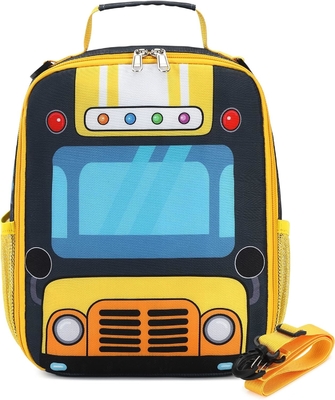 Kinder Mittagspacke für Schülerinnen Jungen Isolierte Mittagsbeutel mit Schultergurt Wiederverwendbares Mittagskocher Tote für Reisen Pini