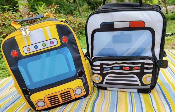 Kinder Mittagspacke für Schülerinnen Jungen Isolierte Mittagsbeutel mit Schultergurt Wiederverwendbares Mittagskocher Tote für Reisen Pini