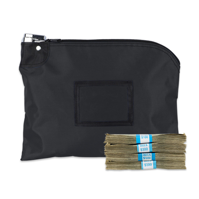 LAMINATED NYLON LOCKING DEPOSIT BAGS - 12W x 9H - bereit zum Versand