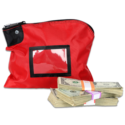LAMINATED NYLON LOCKING DEPOSIT BAGS - 10W X 8H - bereit zum Versand