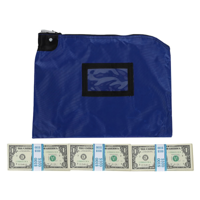 LAMINATED NYLON LOCKING DEPOSIT BAGS - 15W x 11H - bereit zum Versand