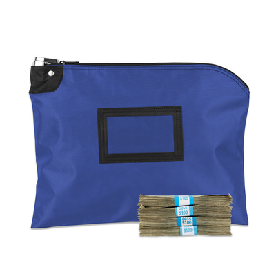 LAMINATED NYLON LOCKING DEPOSIT BAGS - 15W x 11H - bereit zum Versand