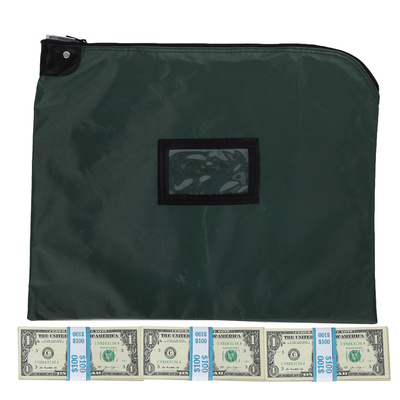LAMINATED NYLON HIPAA LOCKING Courier BAGS mit Kartenhalter - 19W x 15H - bereit zum Versand