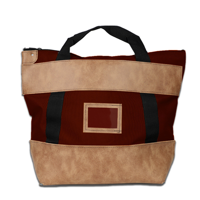 1000d Nylon mit Lederverriegelung Kurier-Tasche - 22w X 18h X 7d - Maßgeschneidert