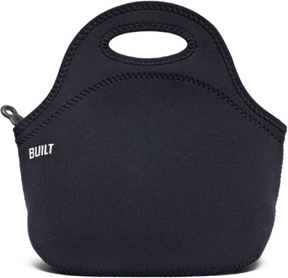 Built Gourmet Getaway Soft Neopren Lunch Tote Bag - leicht, isoliert und wiederverwendbar, eine Größe, schwarz