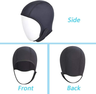 2.5mm Neopren-Tauchkappe Surfkappe,Tauchhut, Thermal Wetsuit Hood Kappe mit Kinn Gürtel, Winddichte Kappe für Surfen Kajak Raf