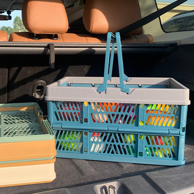 FOLDABLE PICNIC-KORBET SUPERMARKET EinkaufskorbET EinkaufskorbET HANDKORBET Kofferraum LagerkorbET