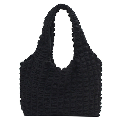 Neue weibliche Wolke Puff Blume Schultertasche weibliche Sommer Leinwand einfache Handtasche