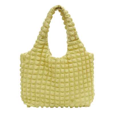 Neue weibliche Wolke Puff Blume Schultertasche weibliche Sommer Leinwand einfache Handtasche