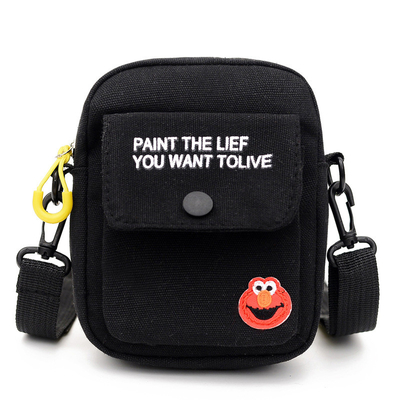 Neues Netzwerk 2024 Rot mit derselben Leinwand Kross-Body-Tasche KINDEN-TASche Studentin kleine frische Hand-Schulter-Tasche