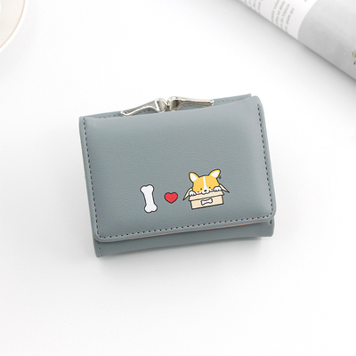 KURZER KLIMP-TASCHEN Frauen-Herz-Form-Hardware Klammer-TASCHEN SOLID COLOR Einfache Münze Geldbeutel Karten-TASCHEN KURZER KLIMP-TASCHEN