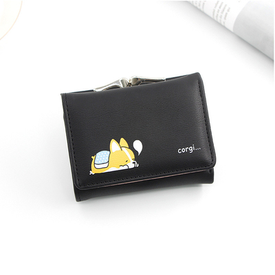 KURZER KLIMP-TASCHEN Frauen-Herz-Form-Hardware Klammer-TASCHEN SOLID COLOR Einfache Münze Geldbeutel Karten-TASCHEN KURZER KLIMP-TASCHEN