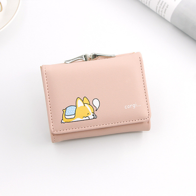 KURZER KLIMP-TASCHEN Frauen-Herz-Form-Hardware Klammer-TASCHEN SOLID COLOR Einfache Münze Geldbeutel Karten-TASCHEN KURZER KLIMP-TASCHEN