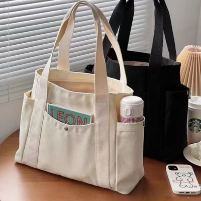 Leinwand Tasche Tote ausgehen Leinwand All-in-One-Arbeit hohe Erscheinung Ebene pendeln große Kapazität Kunststudent einzelne Schulter