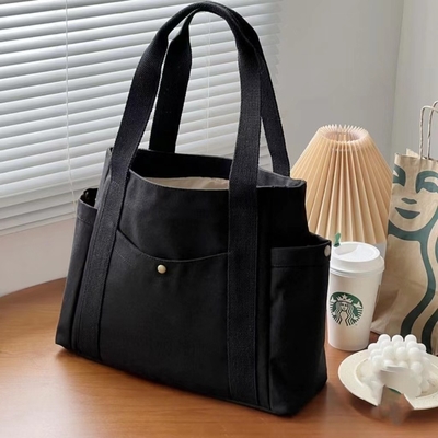 Leinwand Tasche Tote ausgehen Leinwand All-in-One-Arbeit hohe Erscheinung Ebene pendeln große Kapazität Kunststudent einzelne Schulter