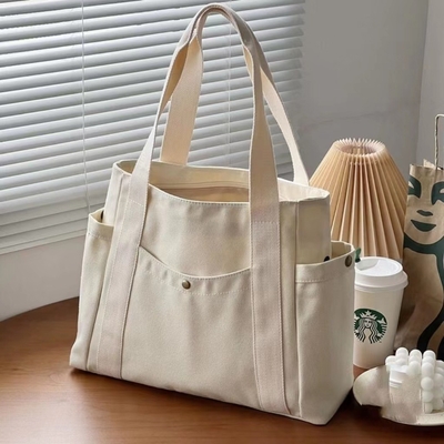 Leinwand Tasche Tote ausgehen Leinwand All-in-One-Arbeit hohe Erscheinung Ebene pendeln große Kapazität Kunststudent einzelne Schulter