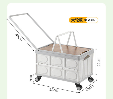 Aufbewahrungsbox für den Kofferraum des Autos Aufbewahrungsbox für das Camping Outdoor Aufbewahrungsbox für das Camping Faltbarer Aufbewahrungsbox mit Holzdeckel für das Picknick