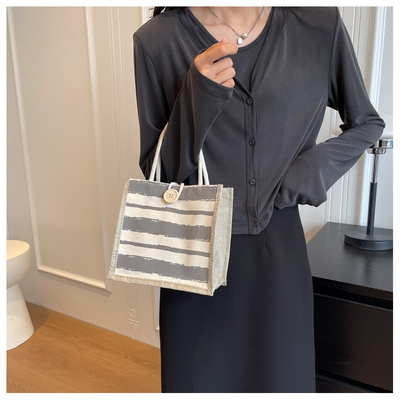 TOTE BAG CANVAS BAG CANVAS GIRL neu gedruckt TOTE INS PORTABLE BENTO LUNCH BOX Arbeit