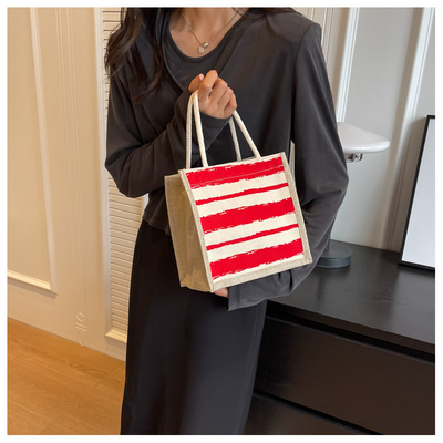 TOTE BAG CANVAS BAG CANVAS GIRL neu gedruckt TOTE INS PORTABLE BENTO LUNCH BOX Arbeit