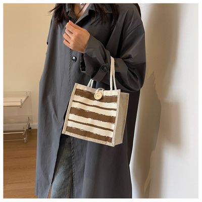 TOTE BAG CANVAS BAG CANVAS GIRL neu gedruckt TOTE INS PORTABLE BENTO LUNCH BOX Arbeit