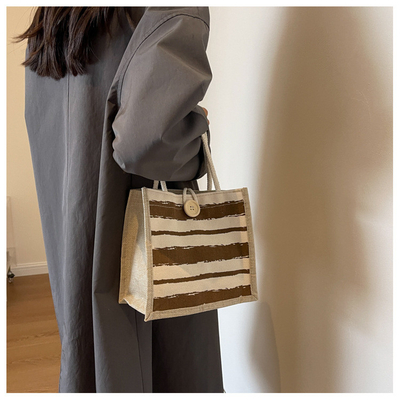 TOTE BAG CANVAS BAG CANVAS GIRL neu gedruckt TOTE INS PORTABLE BENTO LUNCH BOX Arbeit