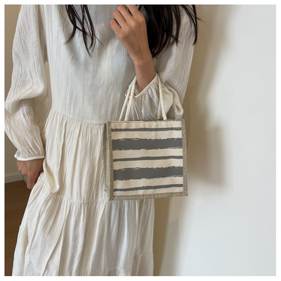 TOTE BAG CANVAS BAG CANVAS GIRL neu gedruckt TOTE INS PORTABLE BENTO LUNCH BOX Arbeit