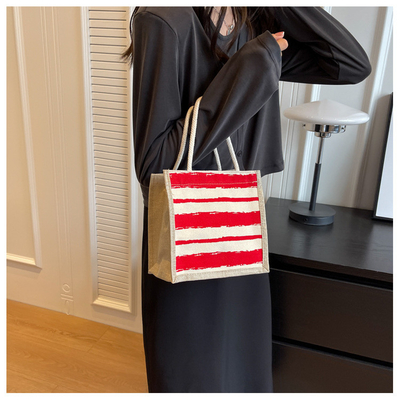 TOTE BAG CANVAS BAG CANVAS GIRL neu gedruckt TOTE INS PORTABLE BENTO LUNCH BOX Arbeit