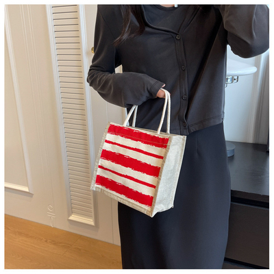 TOTE BAG CANVAS BAG CANVAS GIRL neu gedruckt TOTE INS PORTABLE BENTO LUNCH BOX Arbeit