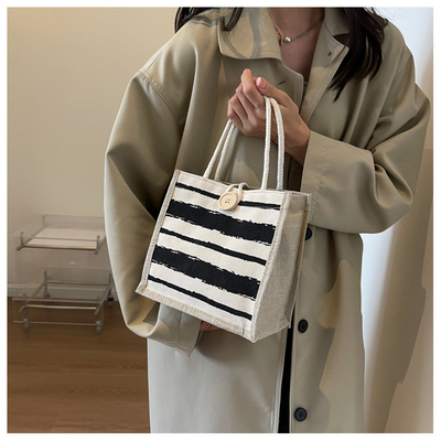 TOTE BAG CANVAS BAG CANVAS GIRL neu gedruckt TOTE INS PORTABLE BENTO LUNCH BOX Arbeit