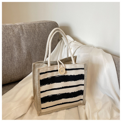 TOTE BAG CANVAS BAG CANVAS GIRL neu gedruckt TOTE INS PORTABLE BENTO LUNCH BOX Arbeit